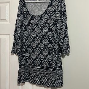 Artisan NY XL Blue and White Cotton Top